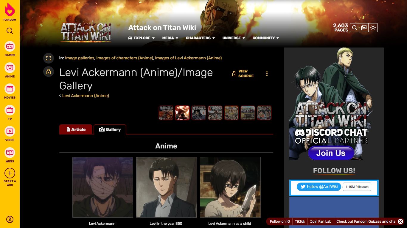 Levi Ackermann (Anime)/Image Gallery - Attack on Titan Wiki